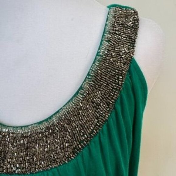 Apt. 9 Green Embellished Neck Dress – Size M - Picture 4 of 9